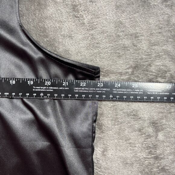 Susan Graver Lace Tunic Top & Shell Button Front Party Formal Black XL L164 - Picture 10 of 13